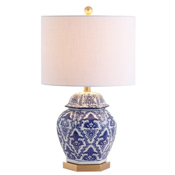 Gretchen 25" Ginger Jar Ceramic/Metal LED Table Lamp - JONATHAN Y